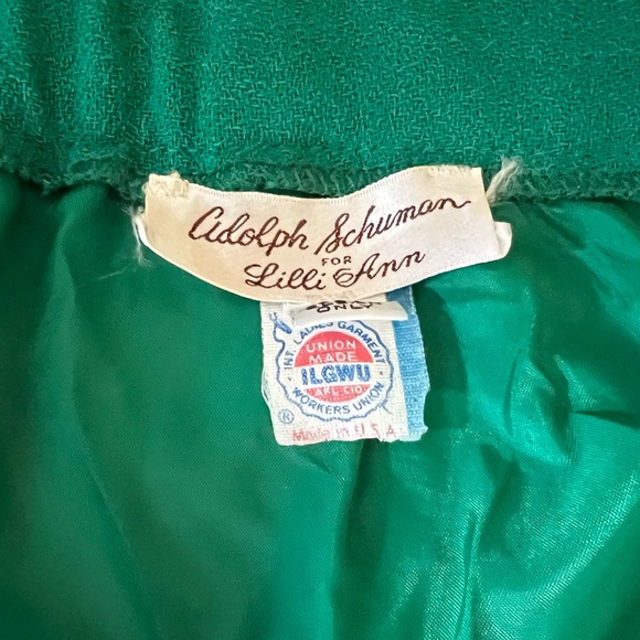 Vintage 70’s s Emerald Green Lilli Anne 3 pc. Ensemble. COAT INCLUDED! - Picture 16 of 17